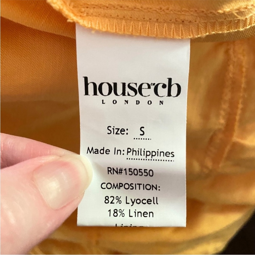 NEW House of CB Phedra Dress Warm Apricot Small - Picture 16 of 17